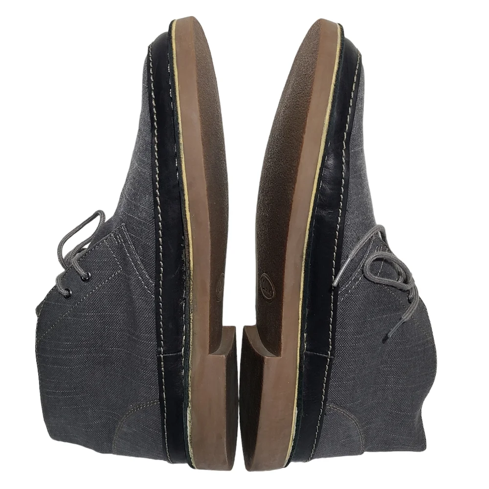 Clarks BUSHACRE RAND Chukka Boots Mens 11.5 M Gray 2-Eye Lace Up